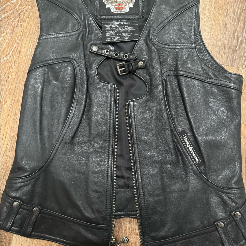 Harley-Davidson Black Leather Vest